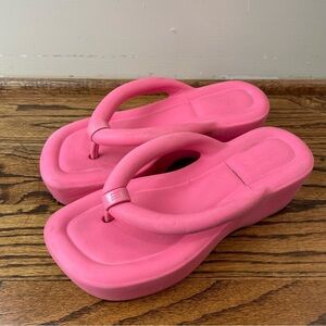 Melissa Pink Platform Sandals